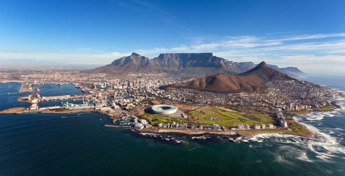 Aerial-Image-Of-CapeTown-Kaap-Cape-Table Mountain-Jan-van-Riebeeck-Cape-Town